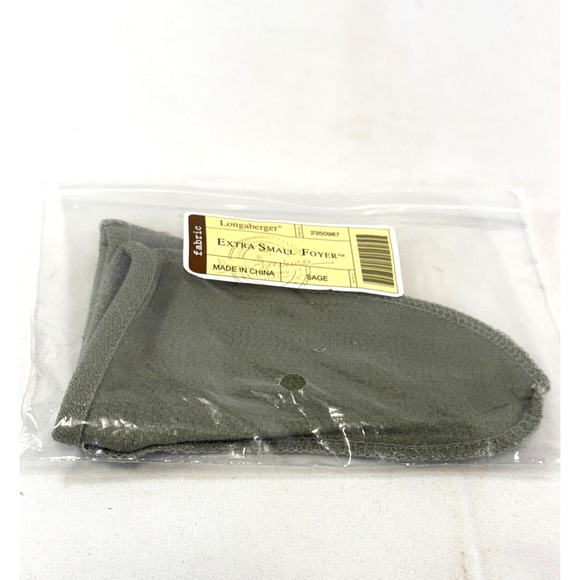 Longaberger Extra Small Foyer Basket Sage Green Fabric Liner 2350987 - Picture 1 of 3
